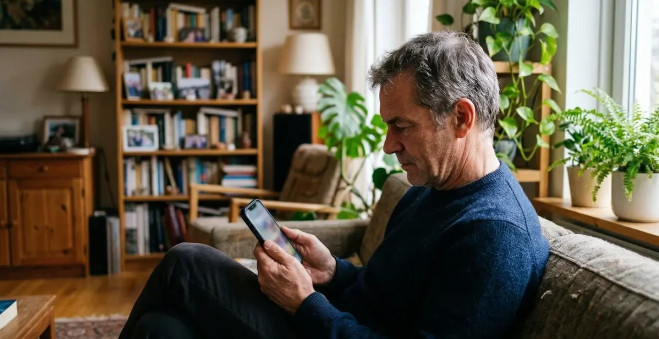 Particulier consultant une offre d'assurance auto sur son téléphone