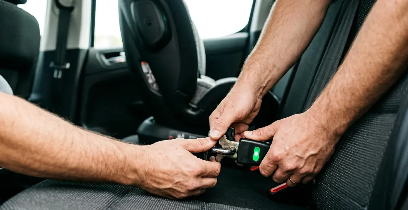 Installation sécurisée d'un siège auto Isofix dans une voiture moderne